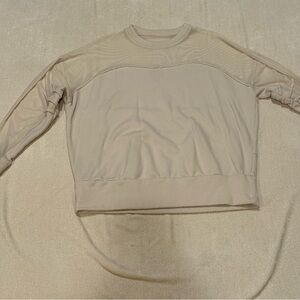 ALO Yoga Cream Crew Neck Sweater